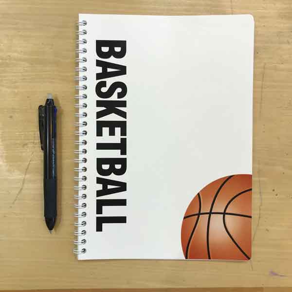 スポーツノート：バスケットボール Wリング（表紙）